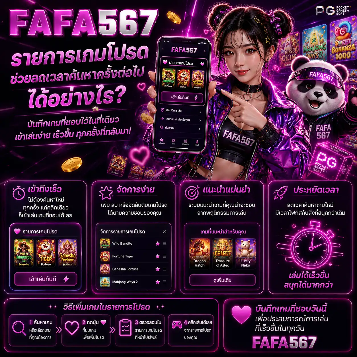 รายการเกมโปรด ช่วยลดเวลาค้นหาครั้งต่อไปได้อย่างไร